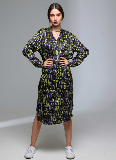 Oriana Shirt-Dress Kiwi